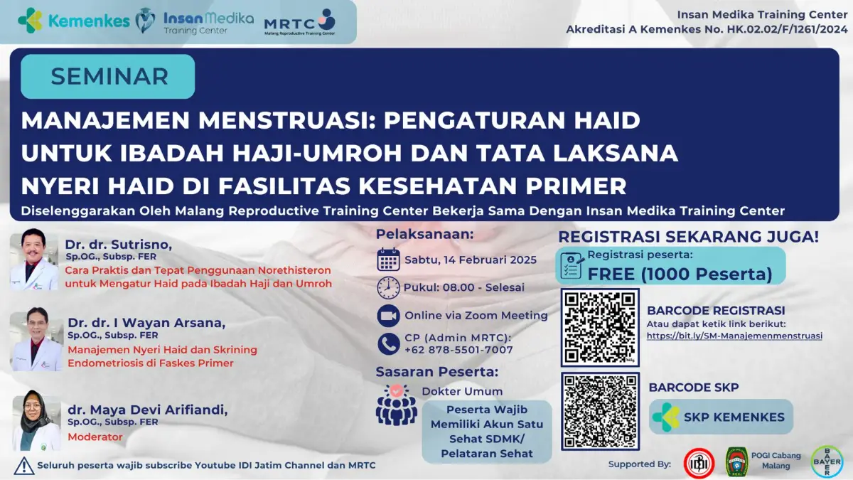 Manajemen Menstruasi: Pengaturan Haid untuk Ibadah Haji–Umroh dan Tata Laksana Nyeri Haid di Fasilitas Kesehatan Primer