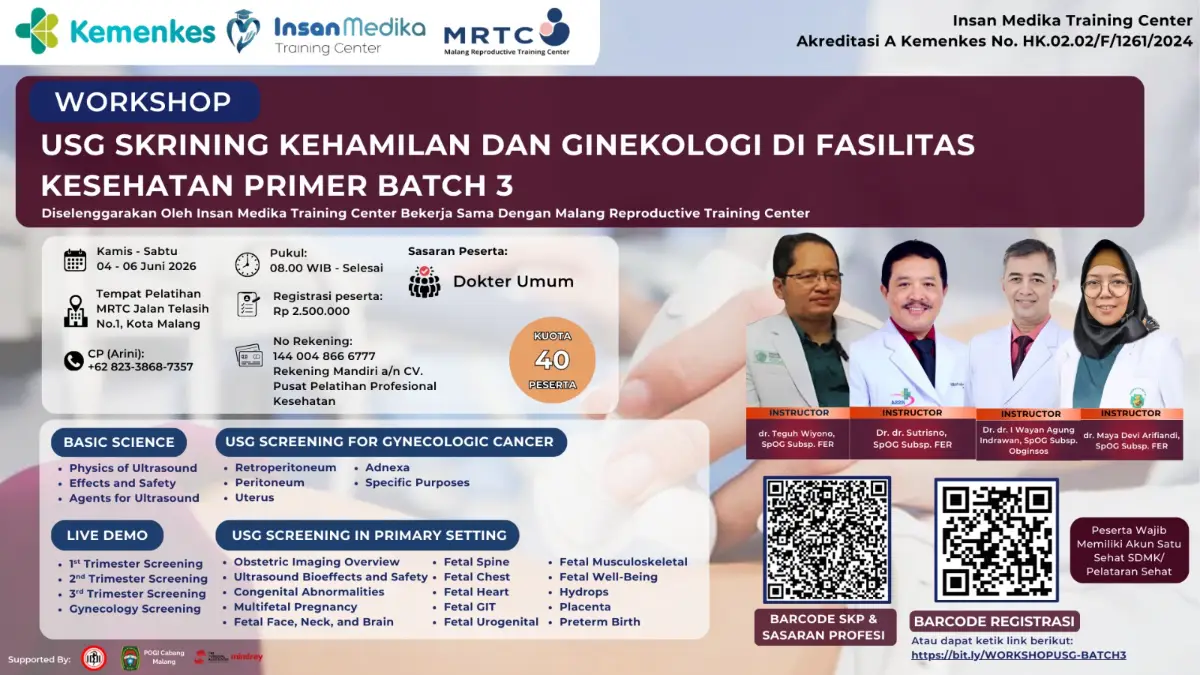 USG Skrining Kehamilan dan Ginekologi di Fasilitas Kesehatan Primer Batch 3